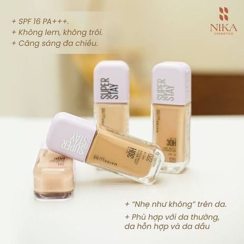 Kem Nền Maybelline Superstay Up To 30H Lumi Matte Foundation 35ml