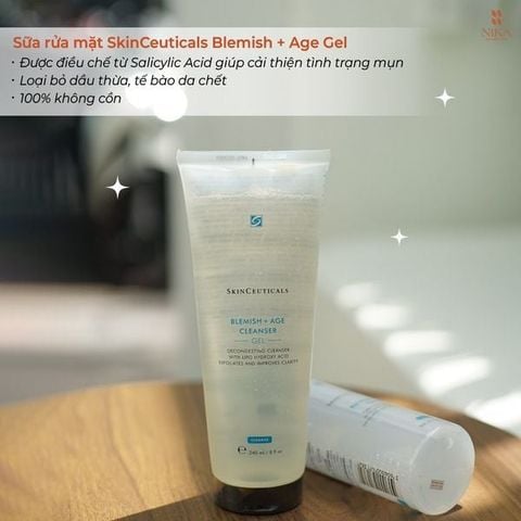 Sữa Rửa Mặt Skinceuticals Blemish + Age Cleanser Gel 240ml