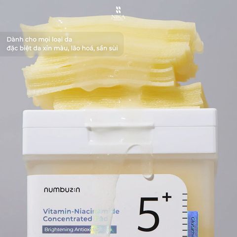 Toner Pad Tẩy Da Chết Numbuzin No5 Vitamin Niacinamide Concentrated Pad 70 Pads