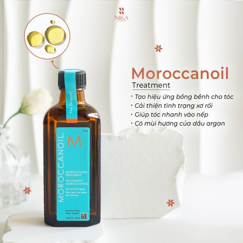 Set Dầu Dưỡng Tóc Moroccanoil 100ml + Lược Bàn Mini
