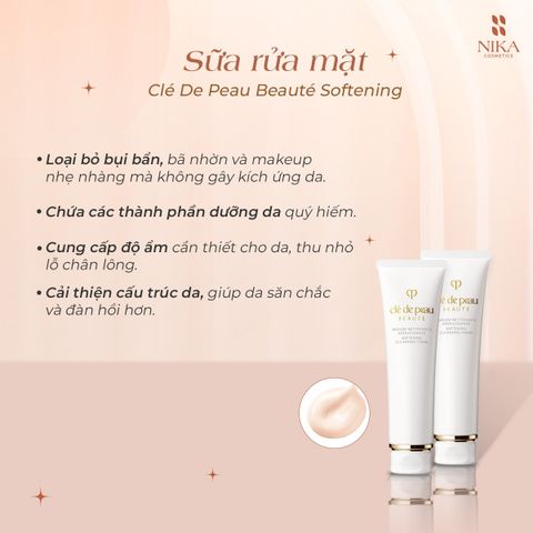 Sữa Rửa Mặt Clé De Peau Beauté Softening Cleansing Foam 125ml