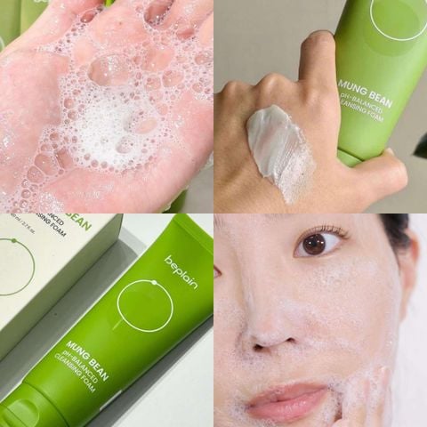 Sữa Rửa Mặt Beplain Mung Bean Cleansing Foam 80Ml