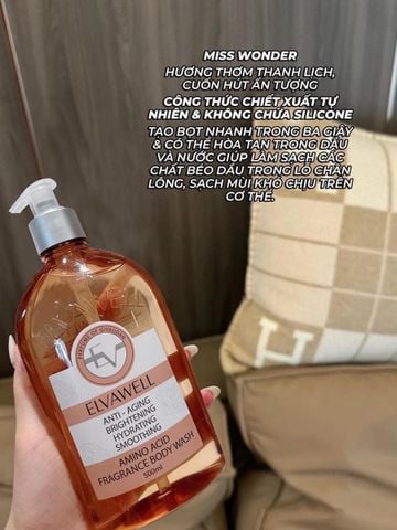 Sữa Tắm Elvawell Anti Aging Brightening Hydrating Smoothing 500Ml