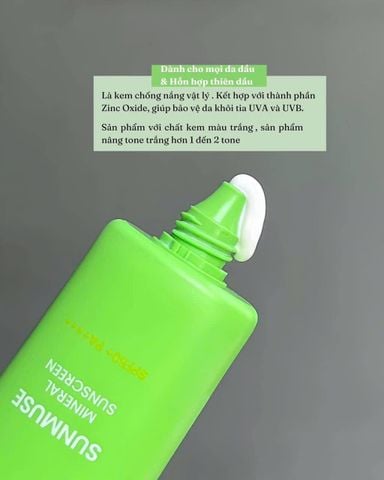 Kem Chống Nắng Beplain Sunmuse Mineral Sunscreen SPF50 50ml