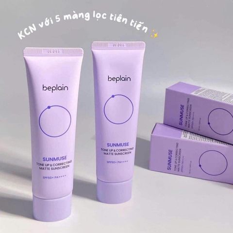 Kem Chống Nắng Beplain Sunmuse Tone Up & Correcting Matte Sunscreen 50Ml