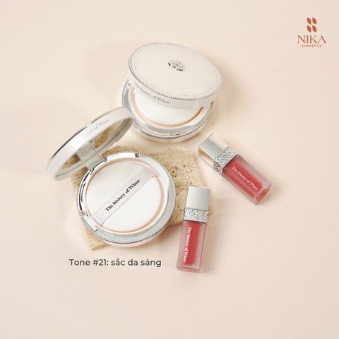 Set Cushion The Whoo Radiant White Moisture 13G + 2 lõi + 1 Son