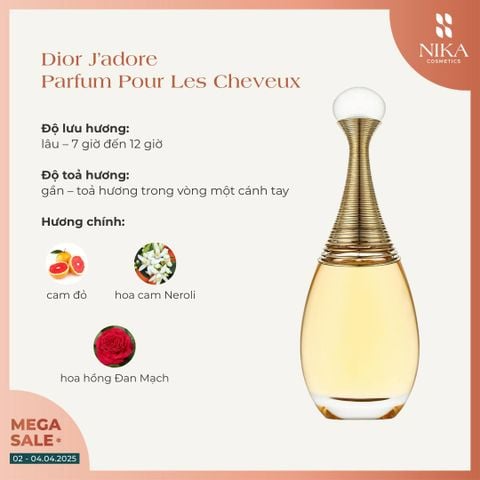 Nước Hoa Tóc Dior J'adore Parfum Pour Les Cheveux Hair Mist 40ML