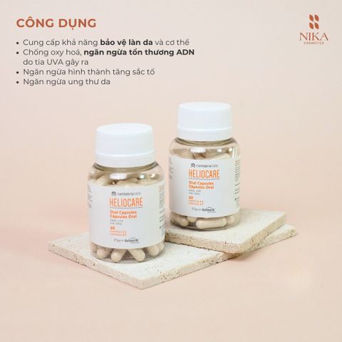 Viên Uống Chống Nắng Heliocare Oral Capsules 60V