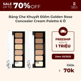 Bảng Che Khuyết Điểm Golden Rose Concealer Cream Palette 6 Ô