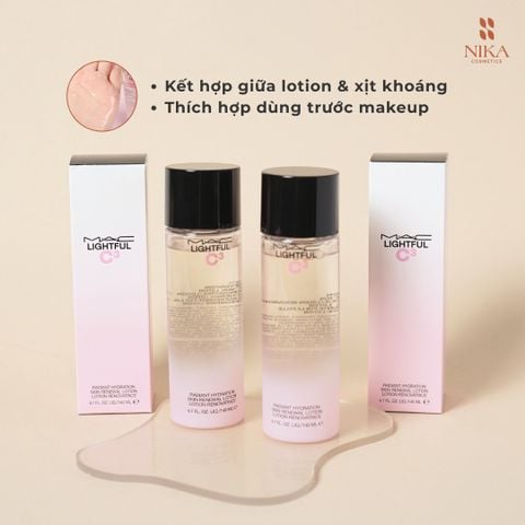 Toner Mac Lightful C3 Radiant Hydration Skin Renewal Lotion 140ML