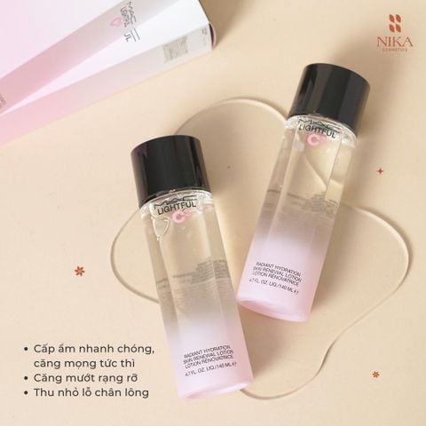 Toner Mac Lightful C3 Radiant Hydration Skin Renewal Lotion 140ML