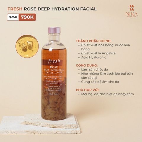 Toner Fresh Rose Deep Hydration Facial 250Ml