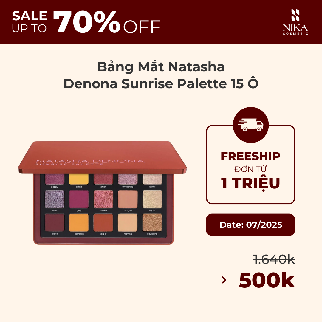 Bảng Mắt Natasha Denona Sunrise Palette 15 Ô