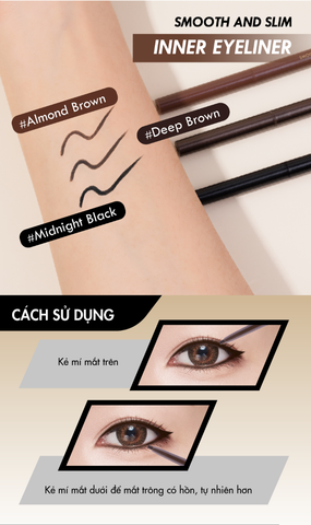 Eyeliner Browit By Nongchat Smooth And Slim Inner 0.1g