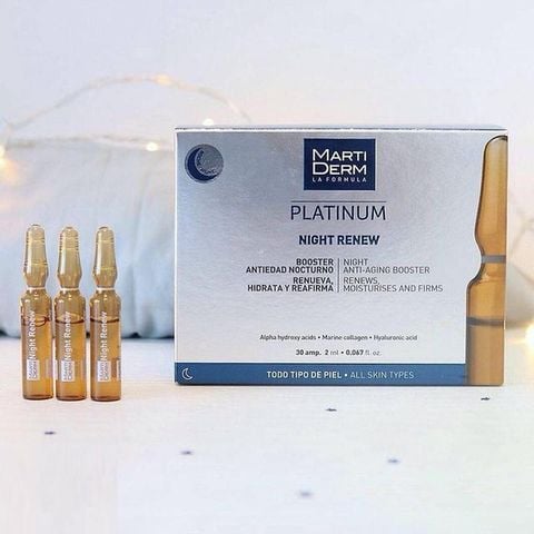 Ampoule Martiderm Platinum Night Renew