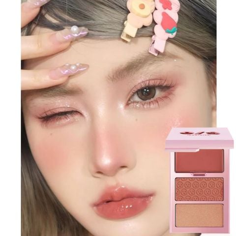Bảng Má Hồng One Size Cheek Clapper 3D Blush Trio