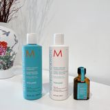 Set Dầu Gội + Dầu Xả + Dầu Dưỡng Tóc Moroccanoil Volume Shine 500Mlx2 +50Ml