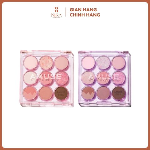 Bảng Mắt Amuse Eye Color Dual Brush 9 Ô