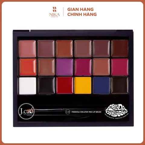 Bảng Son Jcat Freedom Lip Palette 18 Ô