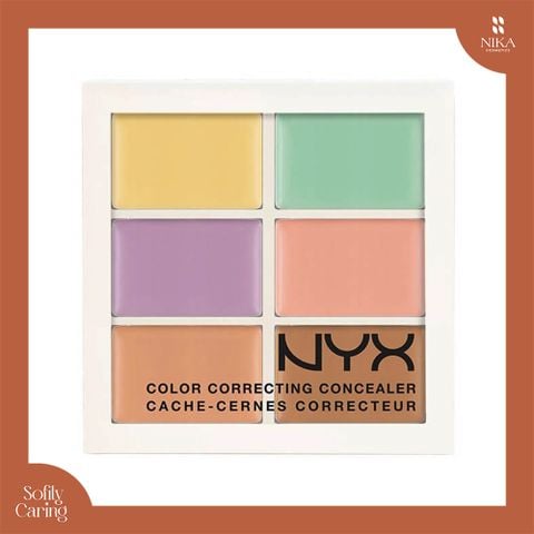 Bảng Triệt Sắc Nyx Color Correcting Concealer 6 Ô