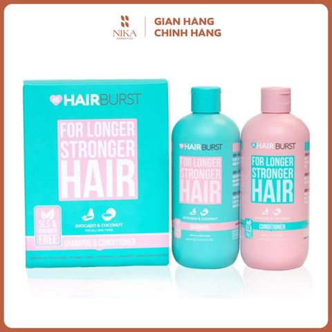 Bộ Dầu Gội + Dầu Xả Hair Burst For Longer Stronger Hair 350Ml