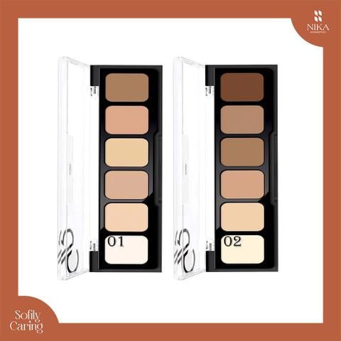 Bảng Che Khuyết Điểm Golden Rose Concealer Cream Palette 6 Ô