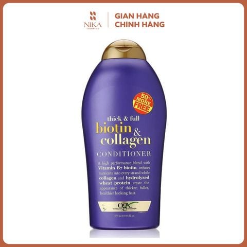 Dầu xả OGX Biotin & Collagen Conditioner 577ml