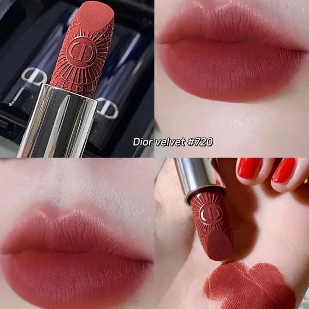 Son DIOR 720 Icóne Rouge Dior Velvet  Màu Hồng Nâu