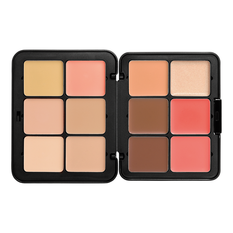 Bảng Che Khuyết Điểm + Má Hồng +Tạo Khối Make Up For Ever Hd Skin Palette 12 Ô