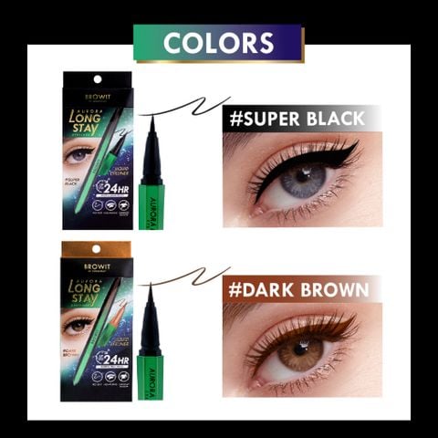 Eyeliner Browit By Nongchat Aurora Long Stay Liquid 0.5G