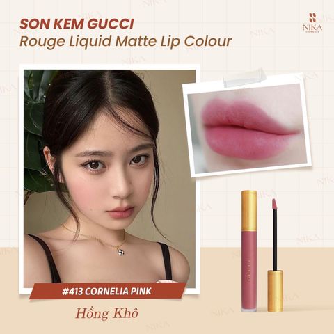 Son Kem Gucci Rouge A Leveres Liquide Mat 6.5Ml