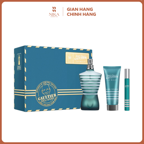 Set Nước Hoa Jean Paul Gaultter Le Male 125Ml + Lăn Khử Mùi + Kem Dưỡng