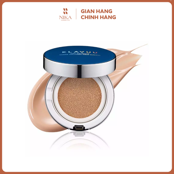 Cushion Klavuu Blue Pearlsation High Coverage Marine Collagen Aqua