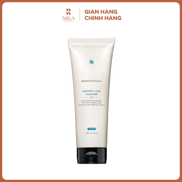 Sữa Rửa Mặt Skinceuticals Blemish + Age Cleanser Gel 240ml