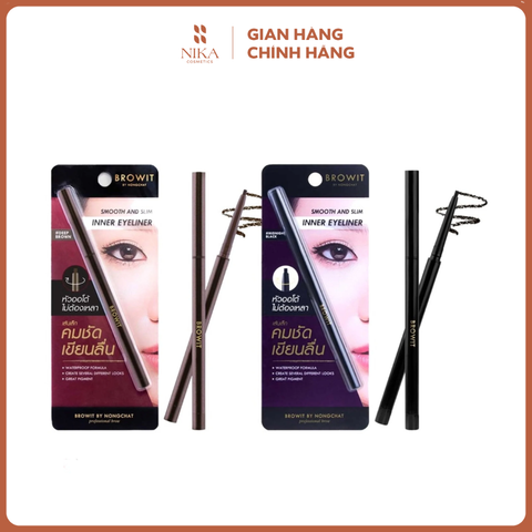 Eyeliner Browit By Nongchat Smooth And Slim Inner 0.1g