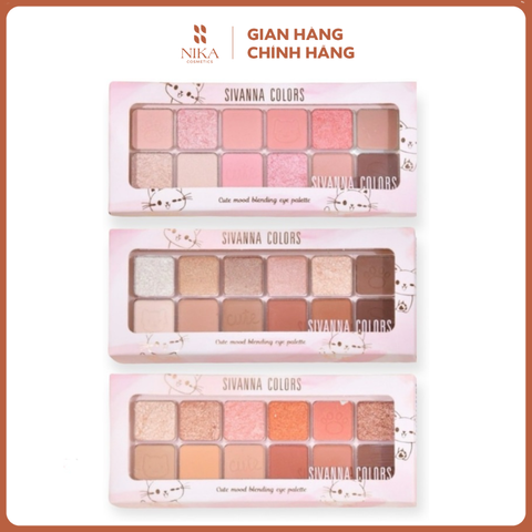 Bảng Phấn Mắt Sivanna Colors Cute Mood Blending 14.4G