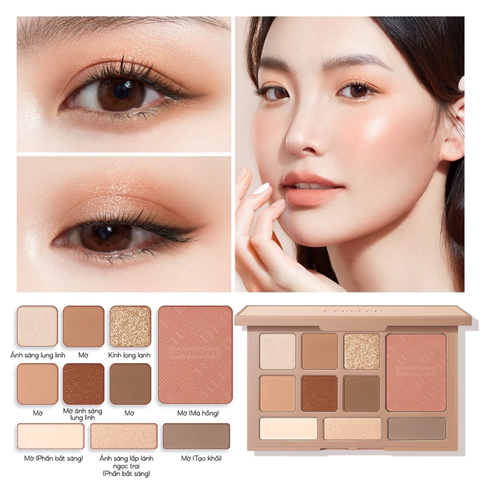 Bảng Mắt Carslan Silky Twinkle Comprehensive Palette 10 Ô 18G