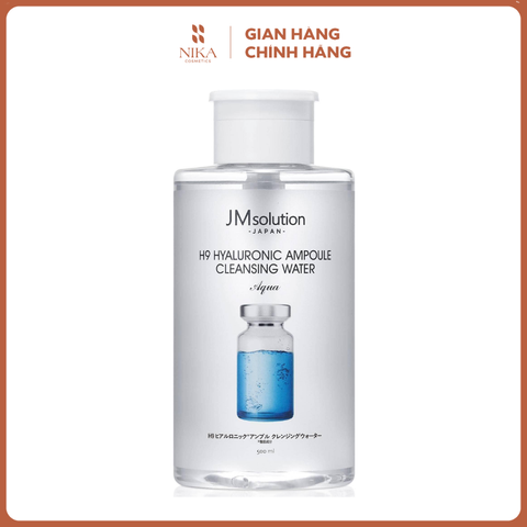 Nước Tẩy Trang JM Solution H9 Hyaluronic Ampoule Cleansing Water 500ML