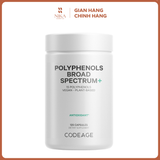 Viên Uống Chống Nắng Codeage Antioxidant Polyphenols Broad Spectrum 120V