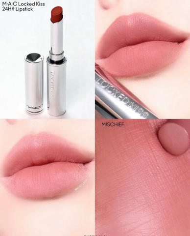 Son Thỏi MAC Locked Kiss 24hr Lipstick 1.8g