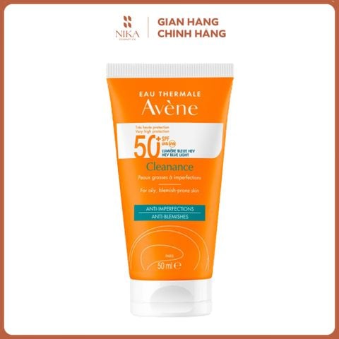 Kem Chống Nắng Avene Cleanance Ultra-Light Anti-Blemishes Spf50+ 50Ml
