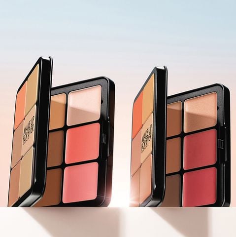 Bảng Che Khuyết Điểm + Má Hồng +Tạo Khối Make Up For Ever Hd Skin Palette 12 Ô