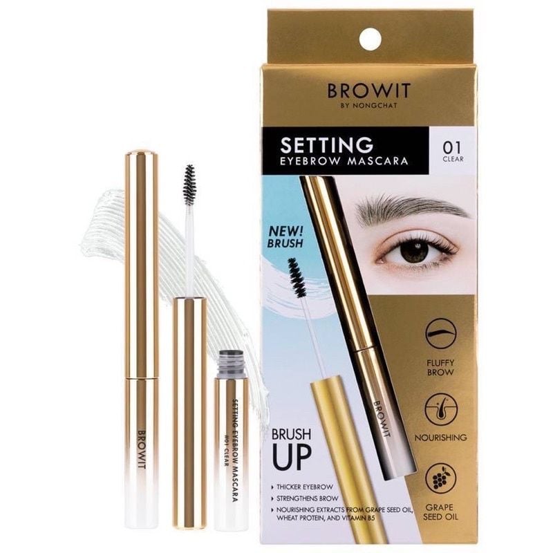 Mascara định hình mày Nongchat Setting Eyebrow Nika Cosmetics