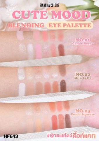 Bảng Phấn Mắt Sivanna Colors Cute Mood Blending 14.4G