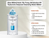 Nước Tẩy Trang JM Solution H9 Hyaluronic Ampoule Cleansing Water 500ML
