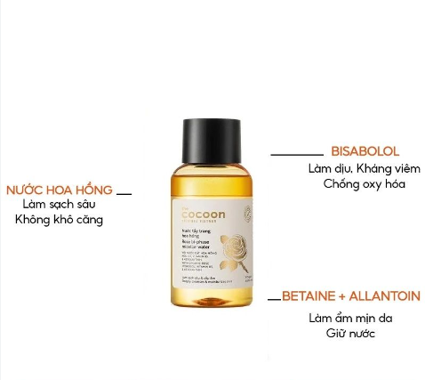 Nước Tẩy Trang Cocoon Hoa Hồng