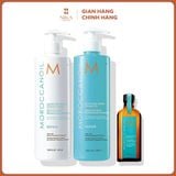 Set Dầu Gội + Dầu Xả + Dầu Dưỡng Tóc Moroccanoil Repair Shine 500Mlx2 +50Ml