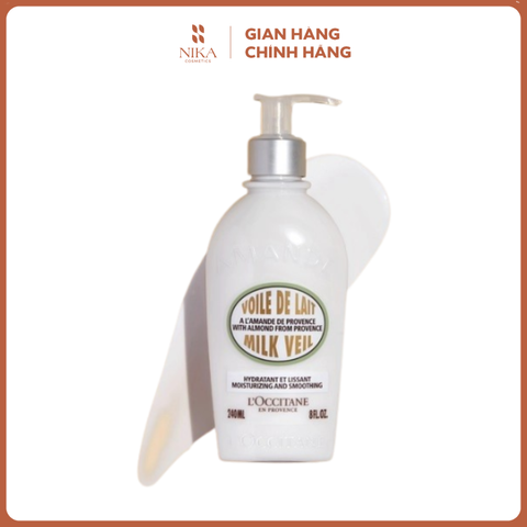 Sữa Dưỡng Thể Loccitane En Provence Voile De Lait Milk Veil 240Ml