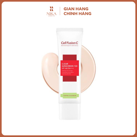 Kem Chống Nắng Cell Fusion C Advanced Clear Sunscreen 50Ml