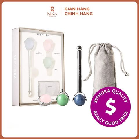 Thanh Lăn Massage Nâng Cơ Sephora Crystal Facial Roller Set